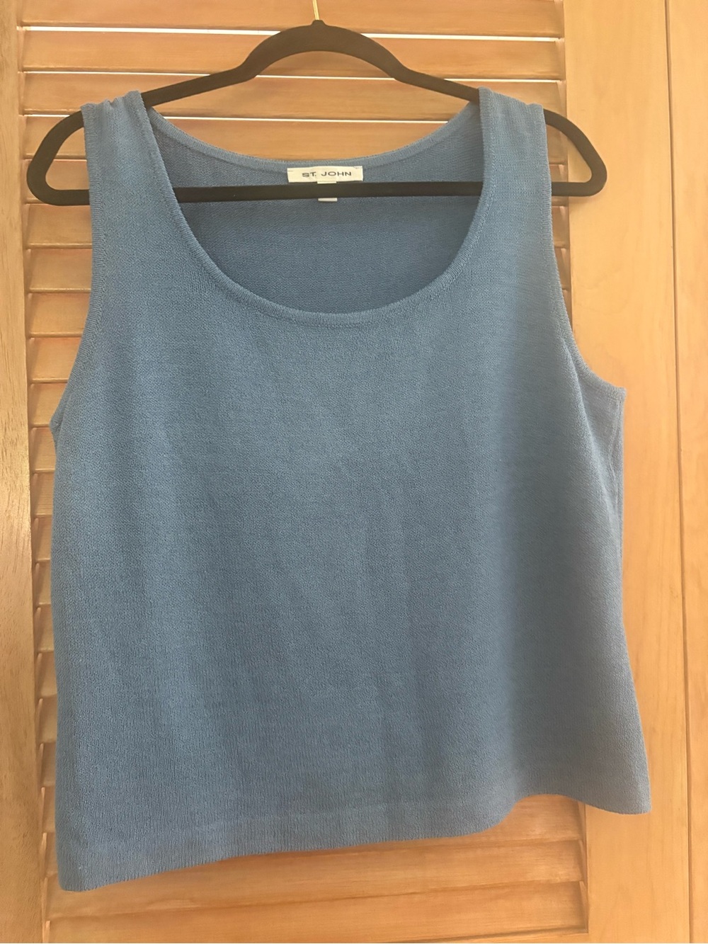 St. John Women’s Blue Knit Tank Top Sz M